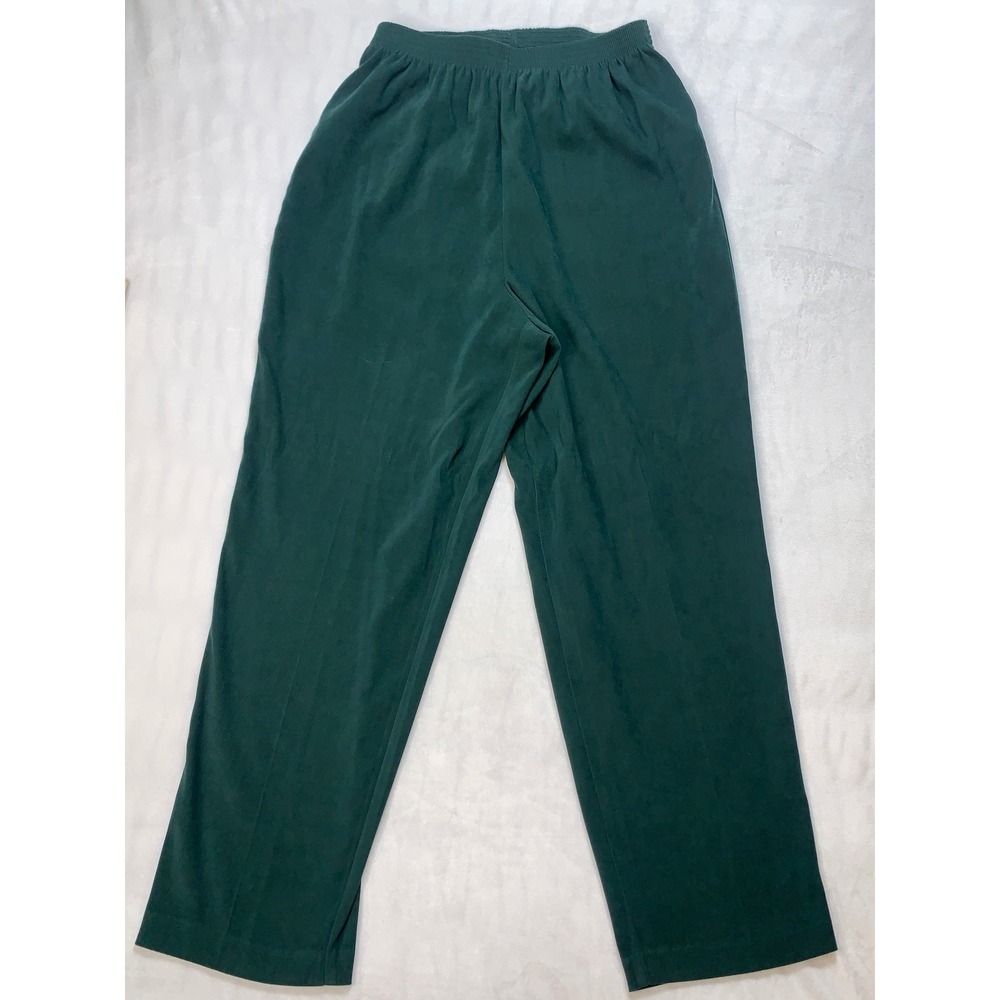 Vtg Briggs Womens‎ 1X Elastic Waist Pants Green Casual Comfortable Loungewear
